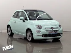 Smooth mint Used 2017 Fiat 500 Lounge Hatchback | £5,490 (Fair price)