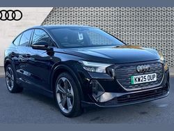 Black Used 2025 Audi Q4 Sportback e-tron Black Edition SUV | £37,190