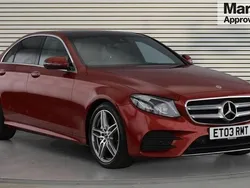 Red Used 2019 Mercedes E220 AMG Line Premium Plus Sedan | £22,668 (A bit pricey)