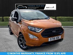 Orange Used 2018 Ford Ecosport ST-Line SUV | £11,695 (Fair price)