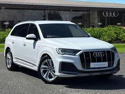 White Used 2021 Audi Q7 S-Line SUV | £38,750 (Fair price)