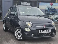 Black Used 2021 Fiat 500 Lounge Hatchback | £9,799 (Fair price)