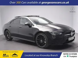 Black Used 2023 Mercedes CLA250e AMG line Sedan | £25,200 (A bit pricey)