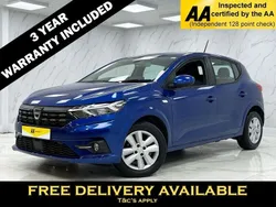 Blue Used 2022 Dacia Sandero Comfort Hatchback | £10,295 (Fair price)