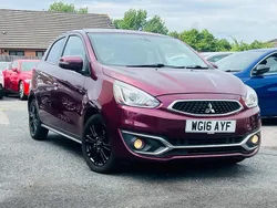 Mauve/purple Used 2016 Mitsubishi Mirage Hatchback | £6,395 (Fair price)