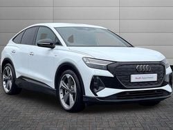 Glacier white Used 2025 Audi Q4 e-tron Black Edition SUV | £37,350 (Good price)