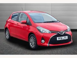 Red Used 2016 Toyota Yaris Hatchback | £8,150 (Fair price)