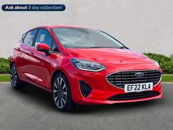 Red Used 2022 Ford Fiesta Titanium Hatchback | £13,449 (Fair price)