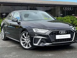 Black Used 2021 Audi A4 S-Line Sedan | £20,950 (Fair price)