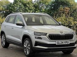 Brilliant silver metallic Used 2024 Skoda Karoq SE L SUV | £20,990 (Fair price)