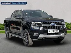 Black Used 2023 Ford Ranger Platinum Pickup | £41,000 (Fair price)
