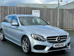 Silver Used 2018 Mercedes C220 AMG line Estate | £14,250 (Fair price)