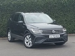 Black Used 2022 VW Tiguan Allspace Life SUV | £27,498 (Fair price)