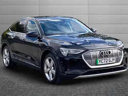 Brilliant black Used 2022 Audi e-tron Design SUV | £23,950