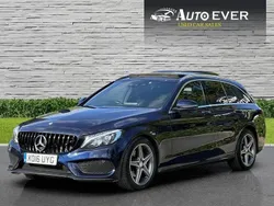 Blue Used 2016 Mercedes C220 AMG Line Premium Plus Estate | £14,100 (Fair price)