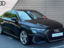 Black Used 2021 Audi A3 S-Line Sedan | £20,342 (Fair price)