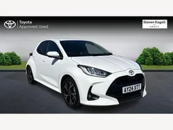White Used 2024 Toyota Yaris Hybrid Design Hatchback | £18,405 (Fair price)