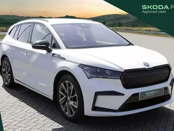White Used 2023 Skoda Enyaq iV SportLine SUV | £32,498 (Expensive)