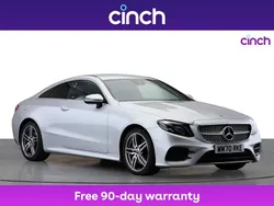 Silver Used 2021 Mercedes E220 AMG Line Premium Coupe | £24,789 (Fair price)