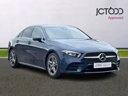 Blue Used 2020 Mercedes A200 AMG line Sedan | £17,550 (Fair price)