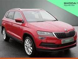 Velvet red metallic Used 2018 Skoda Karoq SUV | £14,395 (Fair price)