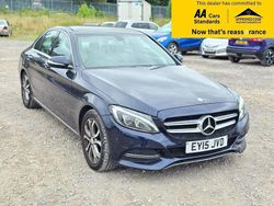 Blue Used 2015 Mercedes C220 Premium Sedan | £7,988 (Good price)