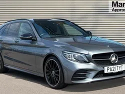 Grey Used 2021 Mercedes C200 AMG line Estate | £25,290 (Expensive)
