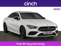 White Used 2022 Mercedes CLA180 AMG Line Premium Sedan | £23,649 (Fair price)