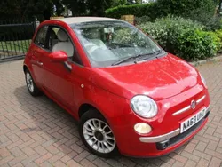 Metallic red Used 2013 Fiat 500 Lounge Cabriolet | £4,990 (Good price)