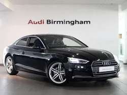 Brilliant black Used 2018 Audi A5 S-Line Coupe | £16,750 (A bit pricey)