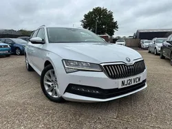 White Used 2021 Skoda Superb SE Technology Estate | £14,821 (Fair price)