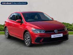Red Used 2021 VW Polo Life Hatchback | £14,630 (Fair price)