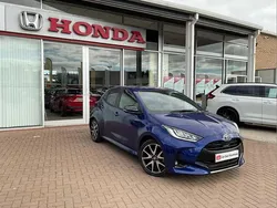 Blue Used 2022 Toyota Yaris Hybrid Hatchback | £16,999 (Fair price)