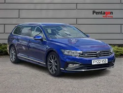 Blue Used 2022 VW Passat R-line Estate | £20,500 (Fair price)
