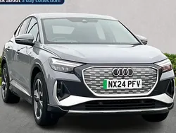 Grey Used 2024 Audi Q4 Sportback e-tron S-Line SUV | £33,476