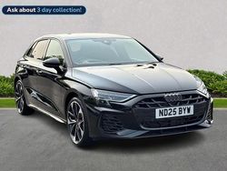 Black Used 2025 Audi S3 Sportback Black Edition Hatchback | £41,409