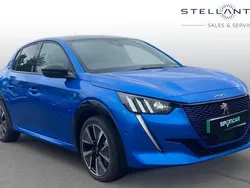 Blue Used 2022 Peugeot e-208 Premium Hatchback | £14,489 (Fair price)