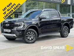 Agate black (metallic paint) Used 2023 Ford Ranger Wildtrack Pickup | £28,990 (Fair price)