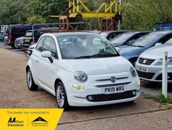 White Used 2019 Fiat 500 Lounge Hatchback | £7,495 (Fair price)