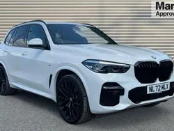 White Used 2022 BMW X5 M Sport SUV | £48,760 (Fair price)