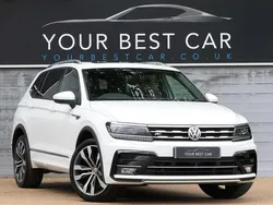 White Used 2020 VW Tiguan Allspace R-line SUV | £22,777 (Fair price)
