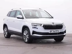 Moon white metallic Used 2024 Skoda Karoq SE L SUV | £24,995 (Fair price)