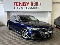 Blue Used 2018 Audi A8 Advanced Sedan | £19,795 (Good price)