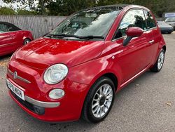 Red Used 2010 Fiat 500C Lounge Cabriolet | £2,995 (Fair price)
