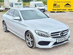Silver Used 2014 Mercedes C220 AMG line Sedan | £8,988 (Fair price)
