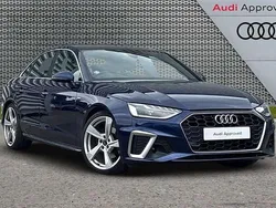 Blue Used 2020 Audi A4 S-Line Sedan | £21,795 (Fair price)