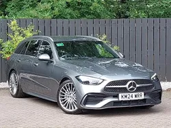 Grey Used 2024 Mercedes C200 AMG Line Premium Estate | £33,998 (Expensive)