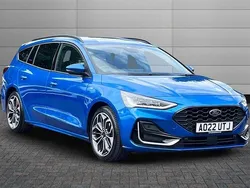 Desert island blue Used 2022 Ford Focus ST-Line Estate | £20,495 (Expensive)