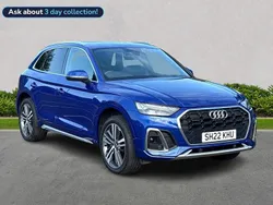 Blue Used 2022 Audi Q5 S-Line SUV | £32,995 (Fair price)