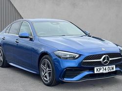 Blue Used 2024 Mercedes C300e AMG Line Premium Sedan | £32,980 (Good price)